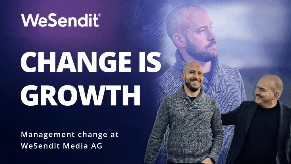 change is growth — WeSendit management change