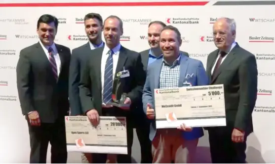 WeSendit wins 2nd place at the Swiss Innovation Award 2014